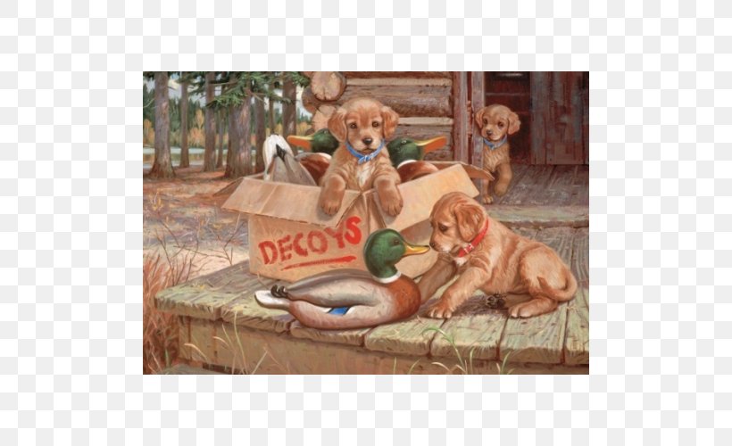 Puppy Golden Retriever Vizsla Labrador Retriever Jigsaw Puzzles, PNG, 500x500px, Puppy, Animal, Carnivoran, Decoy, Dog Download Free