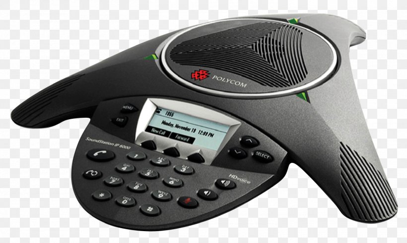 Polycom VoIP Phone Telephone Conference Call Voice Over IP, PNG, 1500x900px, Polycom, Business Telephone System, Conference Call, Conference Phone, Corded Phone Download Free