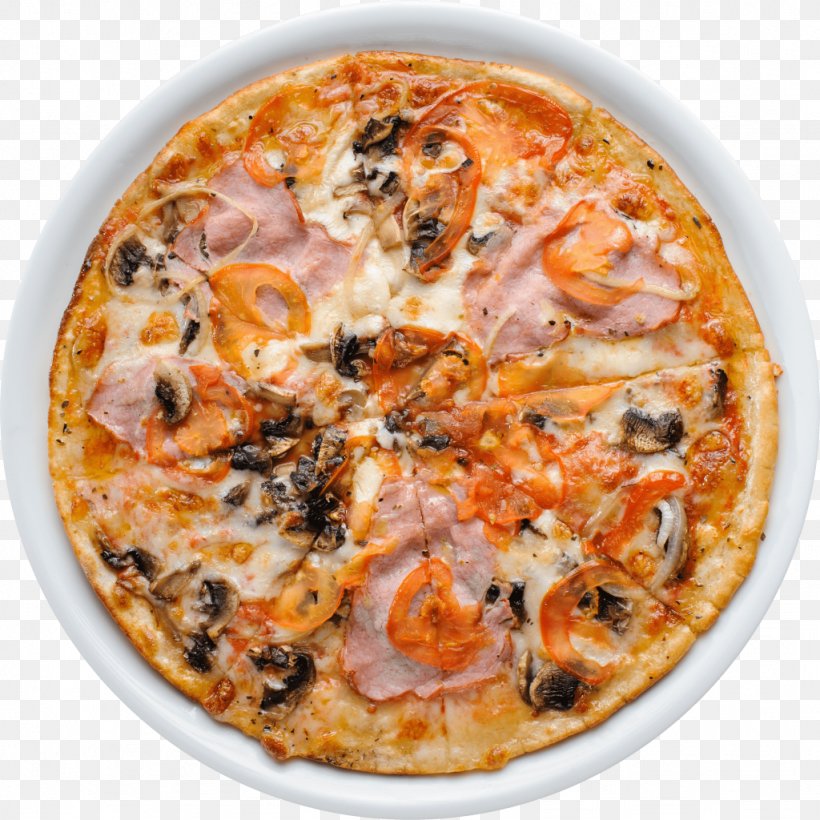 Sicilian Pizza Italian Cuisine Megavkusno, Dostavka Pitstsy V Orenburge Prosciutto, PNG, 1024x1024px, Pizza, American Food, California Style Pizza, Californiastyle Pizza, Cuisine Download Free