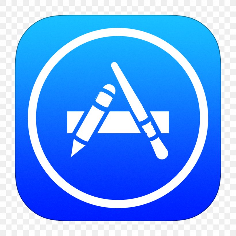 Blue Computer Icon Area Text, PNG, 1024x1024px, Iphone, Android, App Store, Apple, Area Download Free