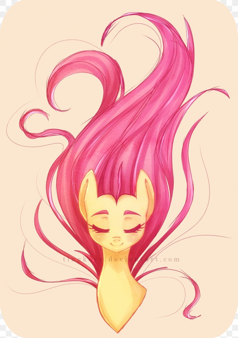 My Little Pony Fluttershy Sunset Shimmer, PNG, 2463x3500px, Watercolor, Cartoon, Flower, Frame, Heart Download Free