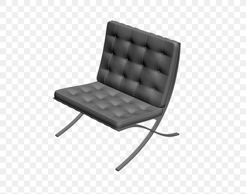 Barcelona Chair Autodesk 3ds Max .3ds .dwg, PNG, 645x645px, 3d Computer Graphics, 3d Modeling, Chair, Armrest, Autocad Download Free