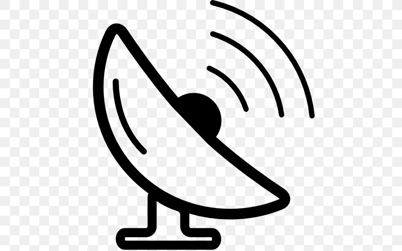 Parabolic Antenna Aerials Senyal Digital Terrestrial Television Binary Decoder, PNG, 512x512px, Parabolic Antenna, Aerials, Area, Binary Decoder, Black And White Download Free