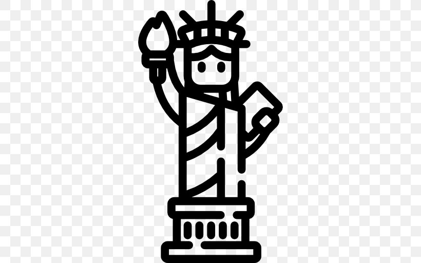 Statue Of Liberty Monument Drawing, PNG, 512x512px, Statue Of Liberty, Area, Art, Black And White, Brand Download Free