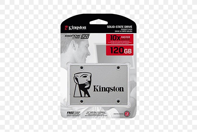 Solid-state Drive Serial ATA Kingston Technology Kingston SSDNow UV400 Hard Drives, PNG, 550x550px, Solidstate Drive, Brand, Computer, Controller, Electronics Accessory Download Free
