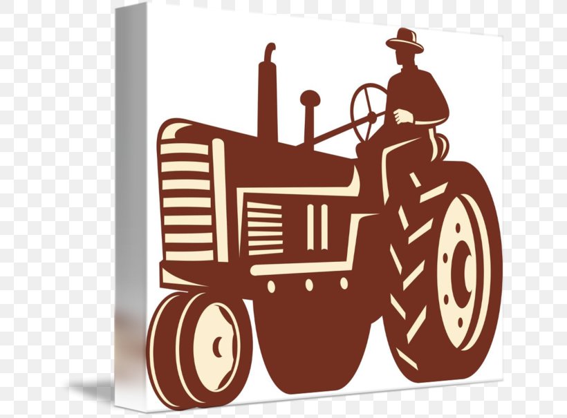 Tractor Farm Agriculture Sticker Clip Art, PNG, 650x605px, Tractor, Agriculture, Brand, Decal, Farm Download Free
