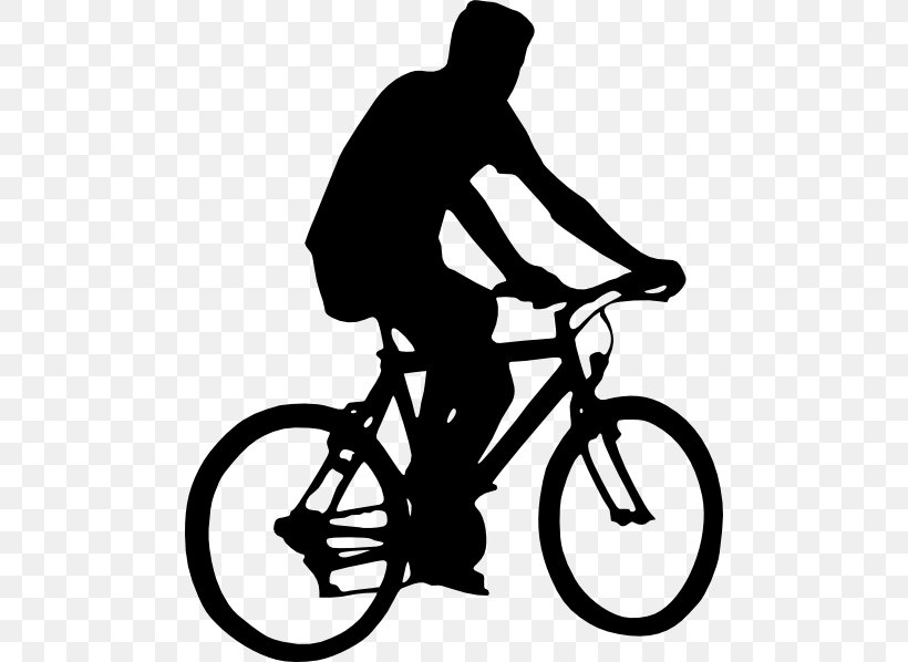 Bicycle Cycling Silhouette Clip Art, PNG, 486x598px, Bicycle, Bicycle Accessory, Bicycle Drivetrain Part, Bicycle Frame, Bicycle Part Download Free