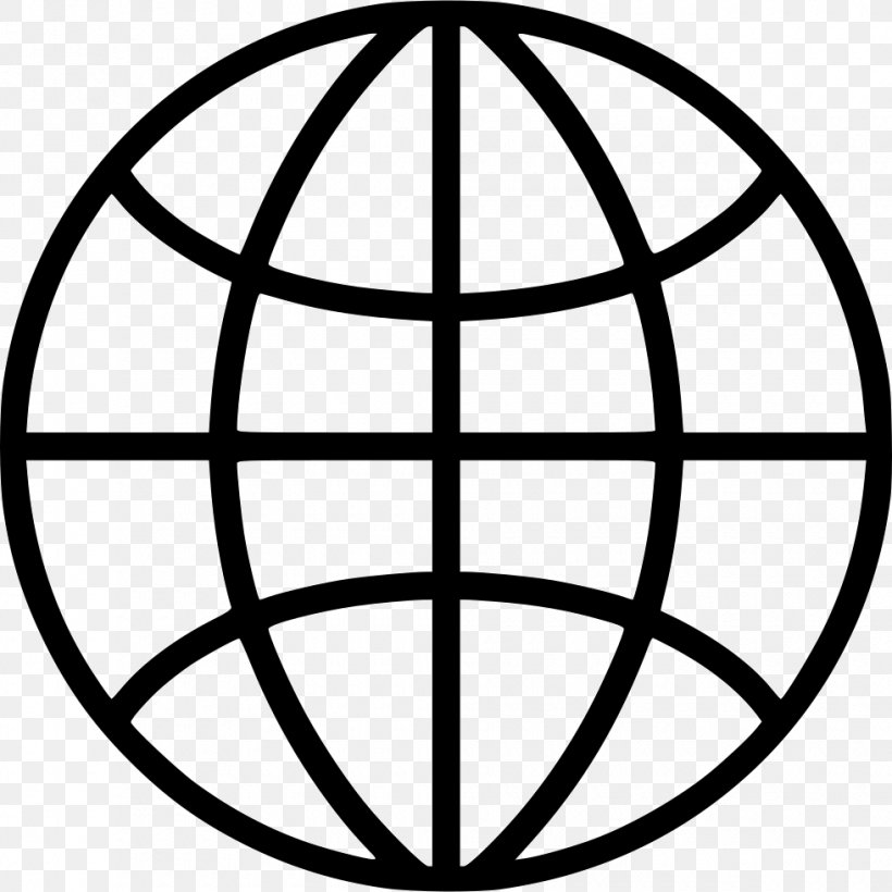 World Icon, PNG, 980x980px, Symbol, Area, Ball, Black And White, Button Download Free