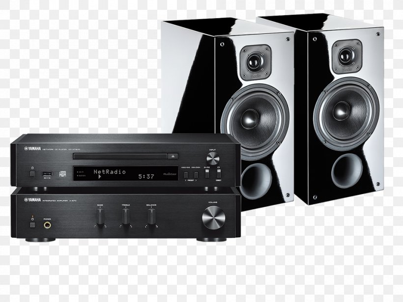 YAMAHA MCR-N670 Black Microsystem High Fidelity Loudspeaker Yamaha Corporation Audio, PNG, 950x713px, High Fidelity, Amplifier, Audio, Audio Equipment, Audio Receiver Download Free