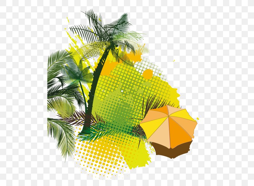 Beach Summer Download Illustration, PNG, 600x600px, Beach, Flowerpot, Fruit, Leaf, Pineapple Download Free