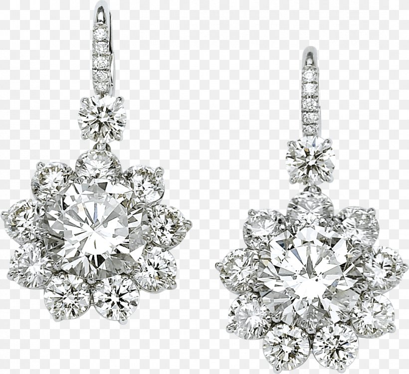 Earring Diamond Jewellery, PNG, 1082x990px, Earring, Adornment, Black And White, Bling Bling, Body Jewelry Download Free
