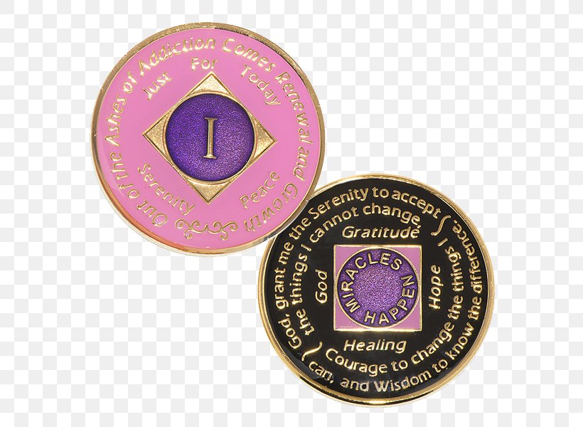 Narcotics Anonymous Medal Alcoholics Anonymous Sobriety Coin, PNG, 600x600px, Narcotics Anonymous, Addiction, Alcoholics Anonymous, Badge, Coin Download Free