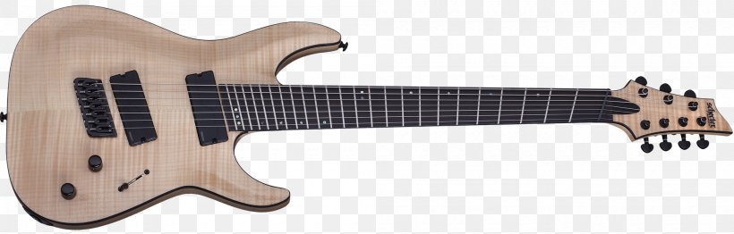Seven-string Guitar Schecter Guitar Research Bass Guitar Musical Instruments, PNG, 2000x640px, Sevenstring Guitar, Acoustic Electric Guitar, Animal Figure, Bass Guitar, Eightstring Guitar Download Free