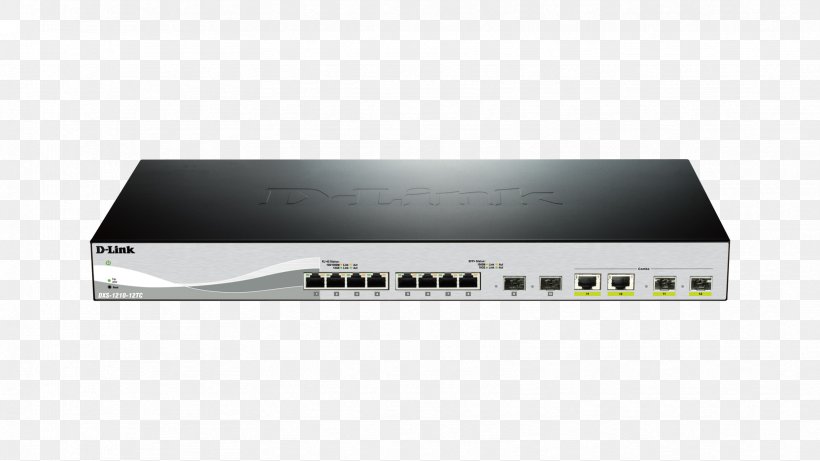 Wireless Access Points 10 Gigabit Ethernet Network Switch Ethernet Hub Small Form-factor Pluggable Transceiver, PNG, 1664x936px, 10 Gigabit Ethernet, Wireless Access Points, Dlink, Electronic Device, Electronics Download Free