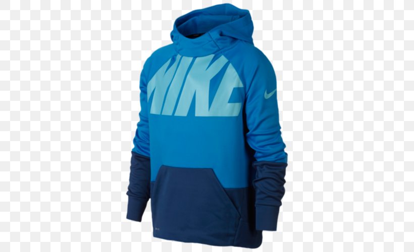 Hoodie Bluza Sweater Jacket Nike, PNG, 500x500px, Hoodie, Blue, Bluza, Cobalt Blue, Electric Blue Download Free