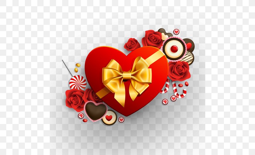 Ribbon Heart Valentines Day Clip Art, PNG, 500x500px, Ribbon, Awareness Ribbon, Box, Decorative Box, Gift Download Free