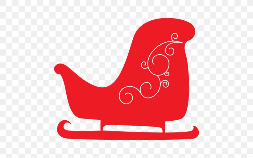 Santa Claus Reindeer Sled Christmas, PNG, 512x512px, Santa Claus, Area, Beak, Bird, Chicken Download Free