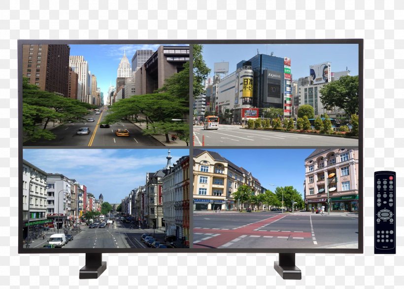 Closed-circuit Television Computer Monitors LED-backlit LCD LED Display Liquid-crystal Display, PNG, 1373x983px, Closedcircuit Television, Advertising, Bnc Connector, Camera, City Download Free