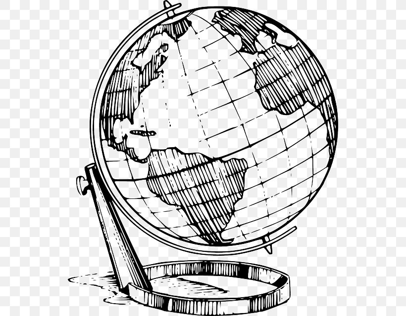 Globe Earth Drawing Sketch, PNG, 546x640px, Globe, Area, Art, Black And White, Drawing Download Free
