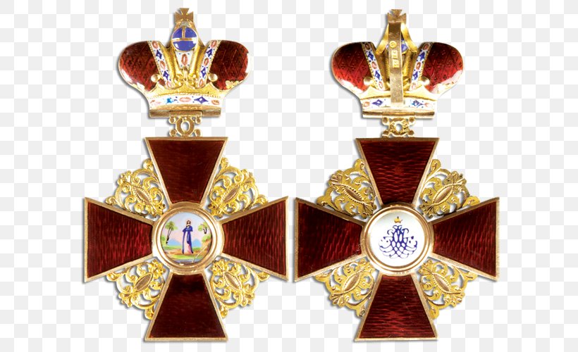 Order Of Saint Anna Ордена Российской империи Order Of St. George Russian Empire, PNG, 623x500px, Order Of Saint Anna, Astendamine, Badge, Brass, Cross Download Free