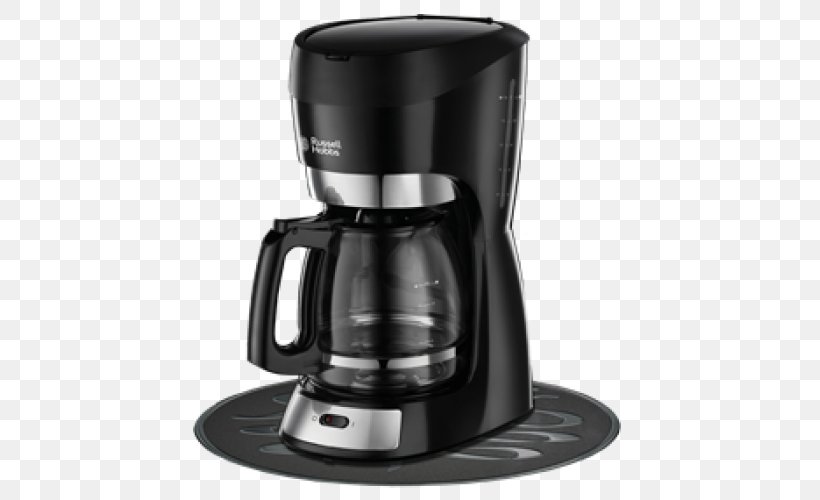 Coffeemaker Espresso Russell Hobbs Home Appliance, PNG, 500x500px, Coffee, Coffeemaker, Drip Coffee Maker, Espresso, Espresso Machine Download Free