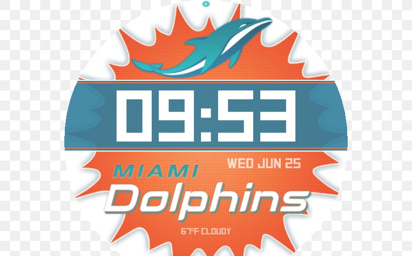 Miami Dolphins Logo Brand Digital Clock, PNG, 564x510px, Miami Dolphins, Apple, Apple Watch, Brand, Clock Face Download Free