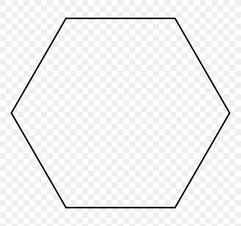 Shape Hexagon Regular Polygon Geometry, PNG, 768x768px, Shape, Area, Black, Black And White, Curve Download Free