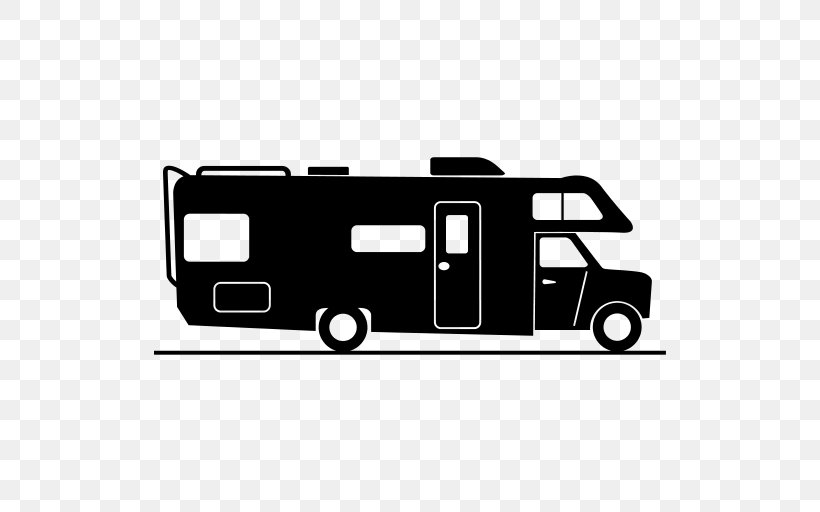 Caravan Campervans Motorhome, PNG, 512x512px, Car, Automotive Design, Automotive Exterior, Black, Black And White Download Free