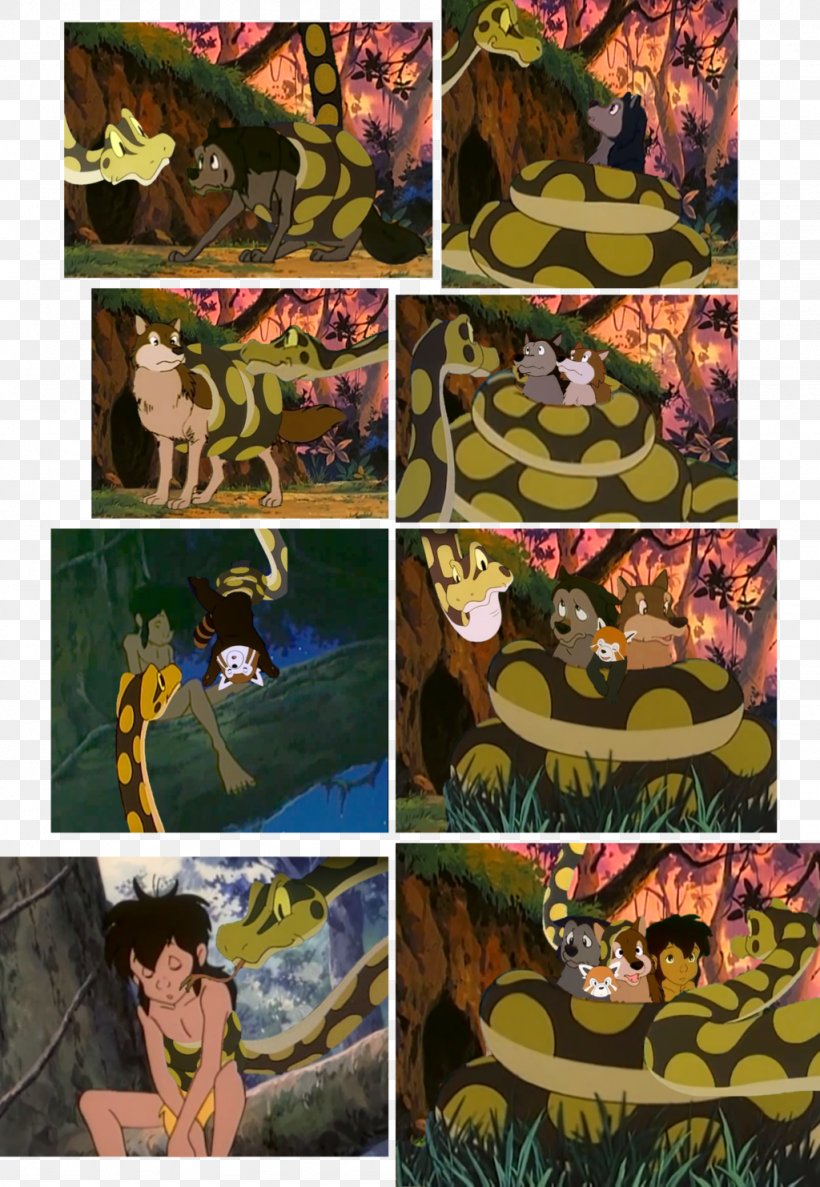Mowgli Kaa Shere Khan Raksha The Jungle Book, PNG, 1024x1483px, Mowgli, Art, Art Museum, Bagheera, Collage Download Free