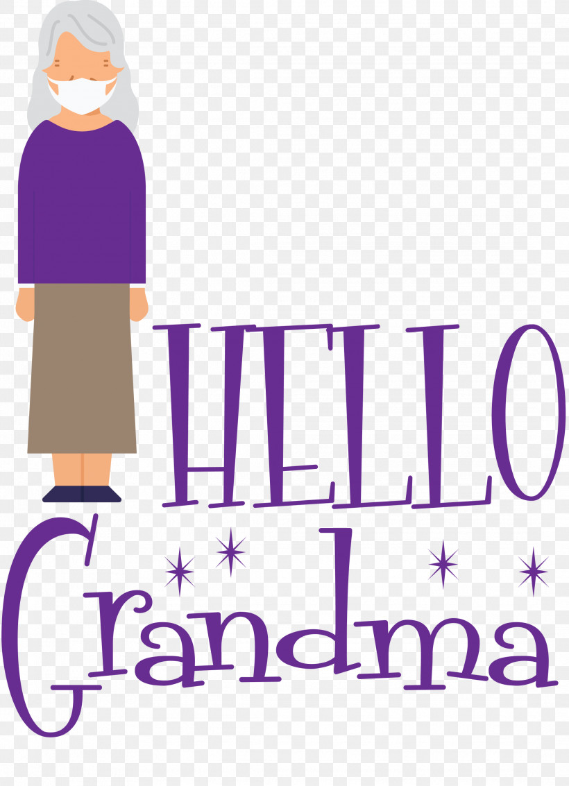 Hello Grandma Dear Grandma, PNG, 2171x3000px, Violet, Behavior, Dress, Happiness, Human Download Free