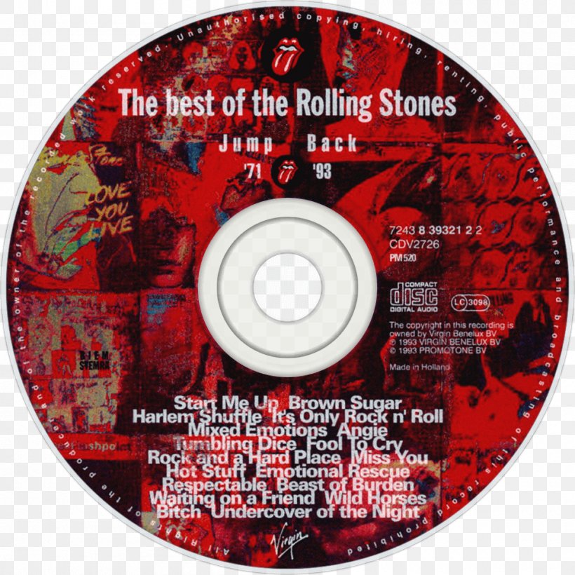 Jump Back: The Best Of The Rolling Stones Tattoo You Sticky Fingers Album, PNG, 1000x1000px, Watercolor, Cartoon, Flower, Frame, Heart Download Free