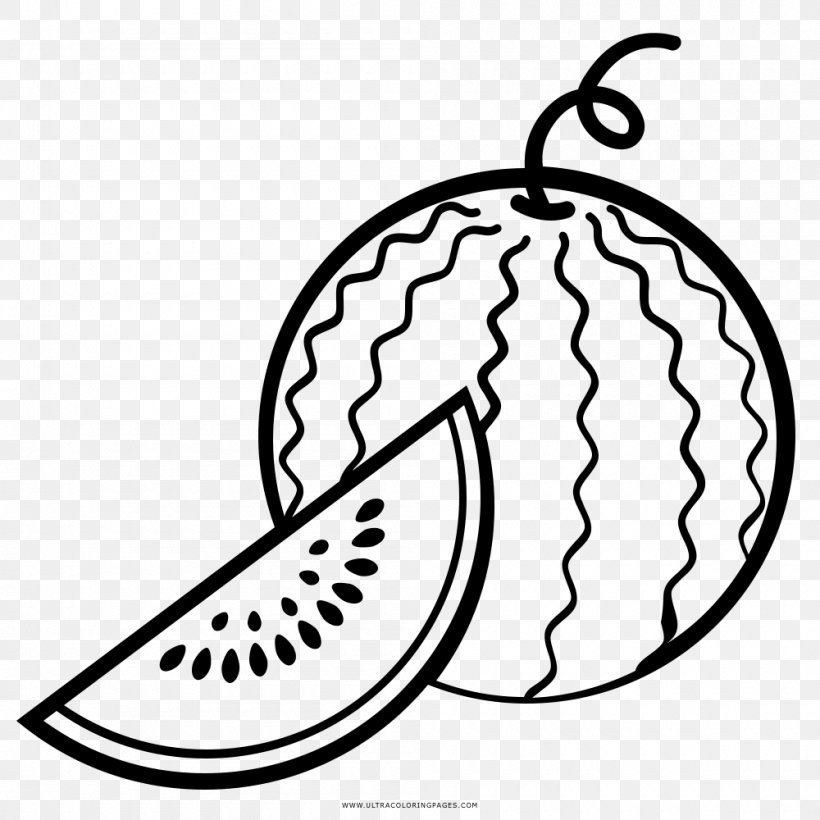 Drawing Coloring Book Watermelon Line Art, PNG, 1000x1000px, Drawing, Area, Artwork, Ausmalbild, Black And White Download Free