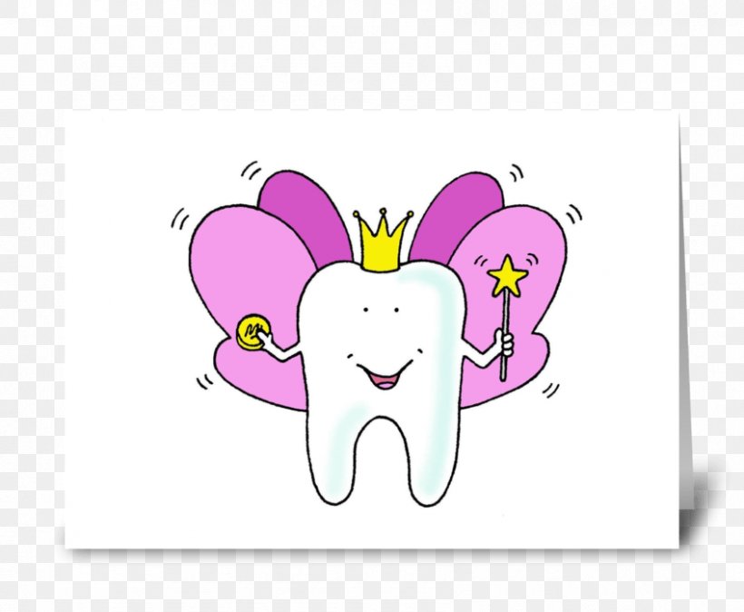 Tooth Fairy Post Cards Greeting & Note Cards, PNG, 848x698px, Watercolor, Cartoon, Flower, Frame, Heart Download Free