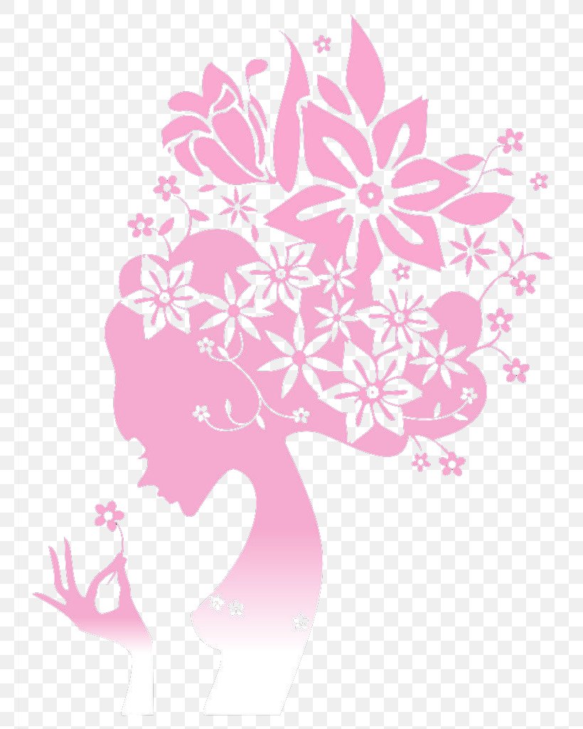 Wall Decal Silhouette Sticker, PNG, 767x1024px, Wall Decal, Color, Decal, Flora, Floral Design Download Free