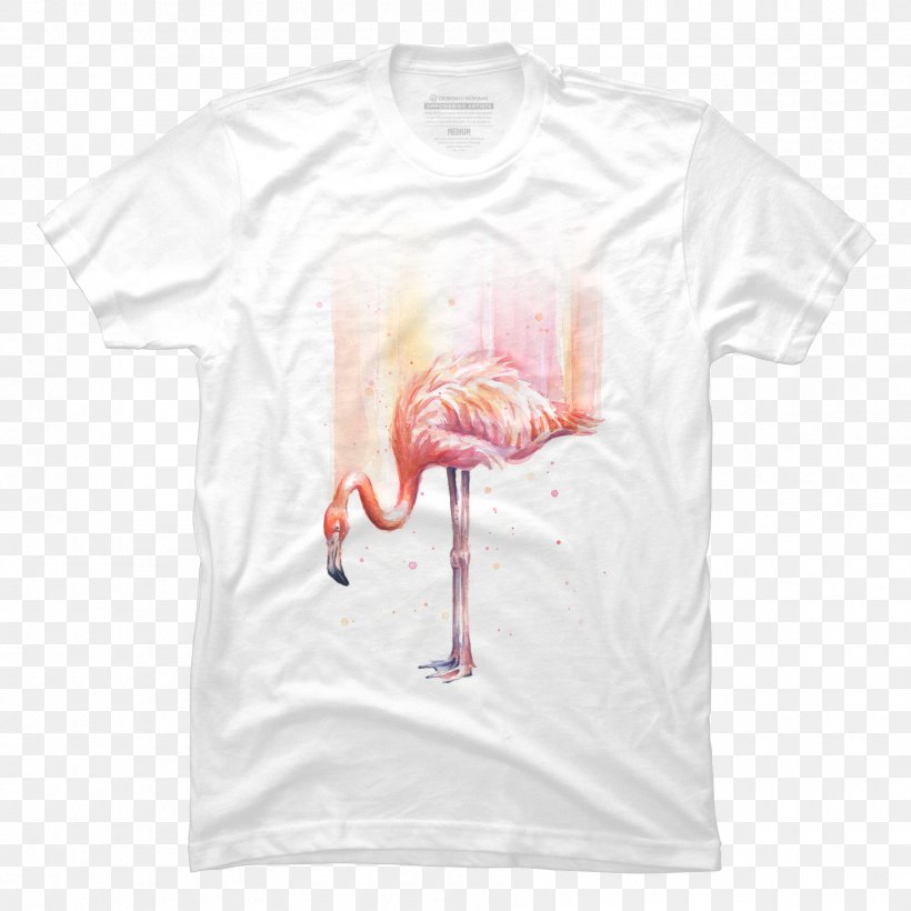 T-shirt Sleeve Bluza Pink M Neck, PNG, 1800x1800px, Tshirt, Beak, Bird, Bluza, Clothing Download Free