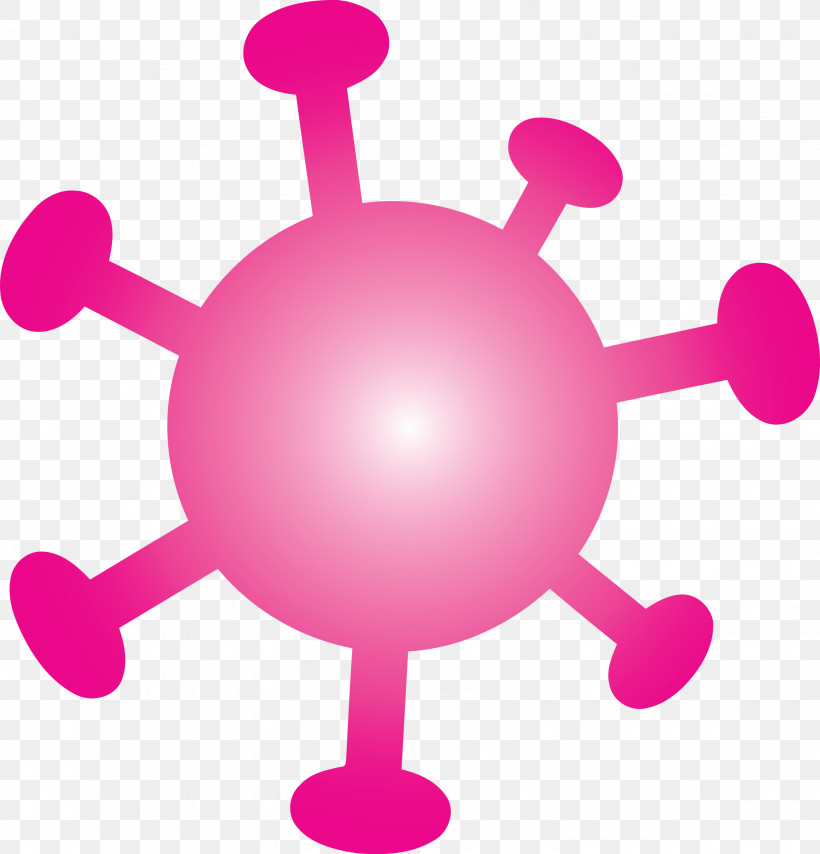 Virus Coronavirus Corona, PNG, 2879x3000px, Virus, Corona, Coronavirus, Magenta, Pink Download Free