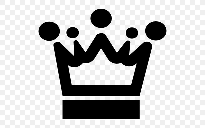 Crown King, PNG, 512x512px, Crown, Area, Black, Black And White, Joint Download Free