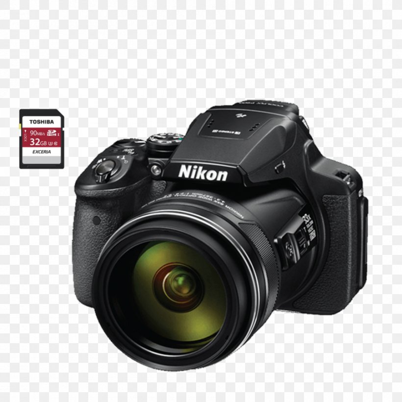 Nikon Coolpix P900 Point-and-shoot Camera Bridge Camera, PNG, 900x900px, Nikon Coolpix P900, Active Pixel Sensor, Bridge Camera, Camera, Camera Accessory Download Free