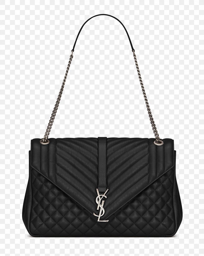 Bag Yves Saint Laurent Monogram Leather Strap, PNG, 1116x1401px, Bag, Black, Brand, Calfskin, Chain Download Free