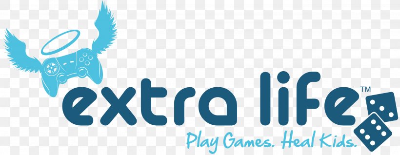Extra Life Logo Video Games PlayerUnknown's Battlegrounds Image, PNG, 2700x1050px, Extra Life, Blue, Brand, Logo, Organization Download Free