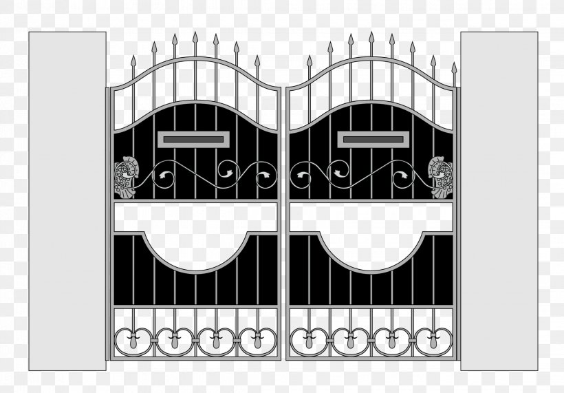 Iron Gate Pattern, PNG, 2244x1563px, Iron, Artworks, Black And White, Brand, Door Download Free
