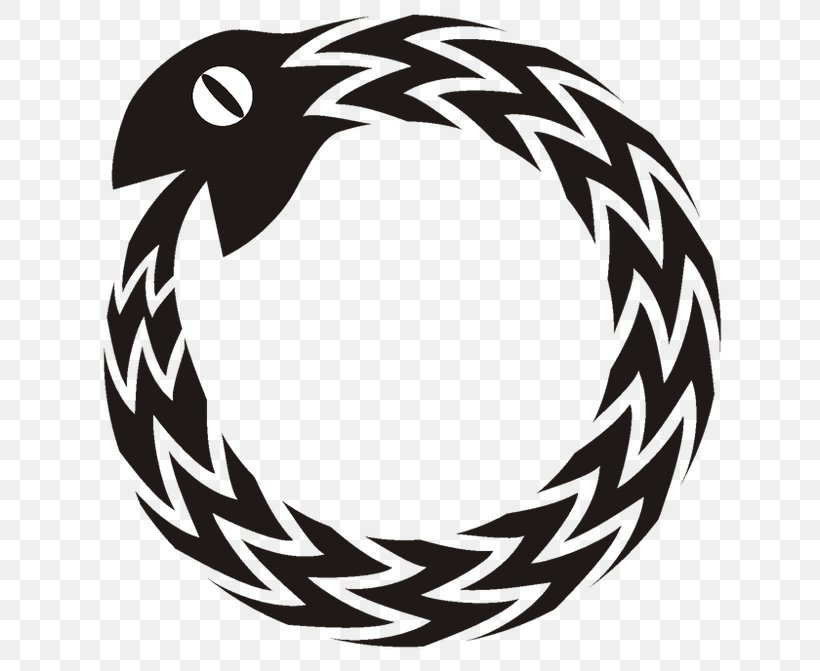 Ouroboros Symbol Image Clip Art, PNG, 650x671px, Ouroboros, Alchemy, Beak, Black And White, Dragon Download Free