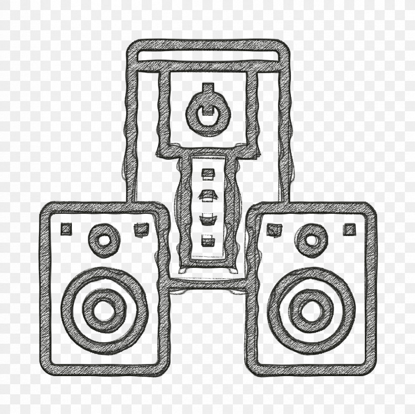 Speaker Icon Party Icon, PNG, 1224x1224px, Speaker Icon, Angle, Drawing, Line, M02csf Download Free