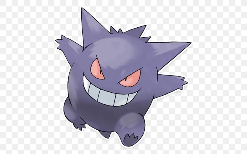 Pokémon Gold And Silver Gengar Haunter, PNG, 512x512px, Pokemon Go, Bulbasaur, Cartoon, Charmander, Fictional Character Download Free