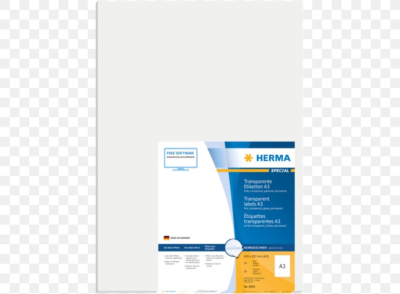 Standard Paper Size Label A3 Herma, PNG, 741x602px, Paper, Brand, Dymo Bvba, Herma, Label Download Free