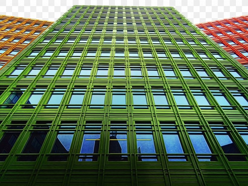 Green Architecture Commercial Building Facade Building, PNG, 2000x1500px, Watercolor, Architecture, Building, Commercial Building, Condominium Download Free