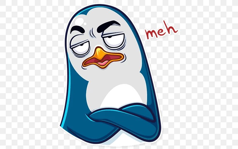 Sticker Telegram Penguin Emoji Clip Art, PNG, 512x512px, Sticker, Beak, Bird, Emoji, Flightless Bird Download Free