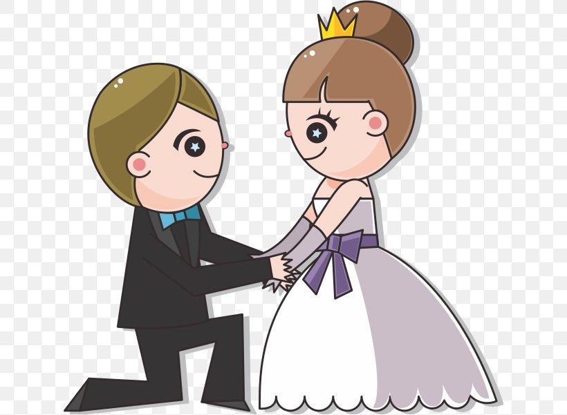 Wedding Cartoon Royalty-free, PNG, 638x601px, Watercolor, Cartoon, Flower, Frame, Heart Download Free