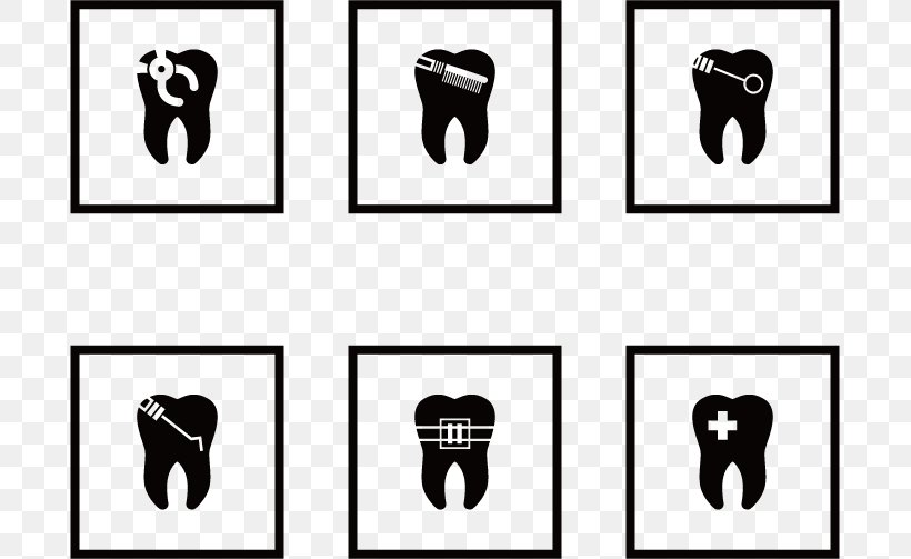 Dentistry Tooth Icon, PNG, 693x503px, Dentistry, Black And White, Brand, Dental Implant, Dental Instruments Download Free
