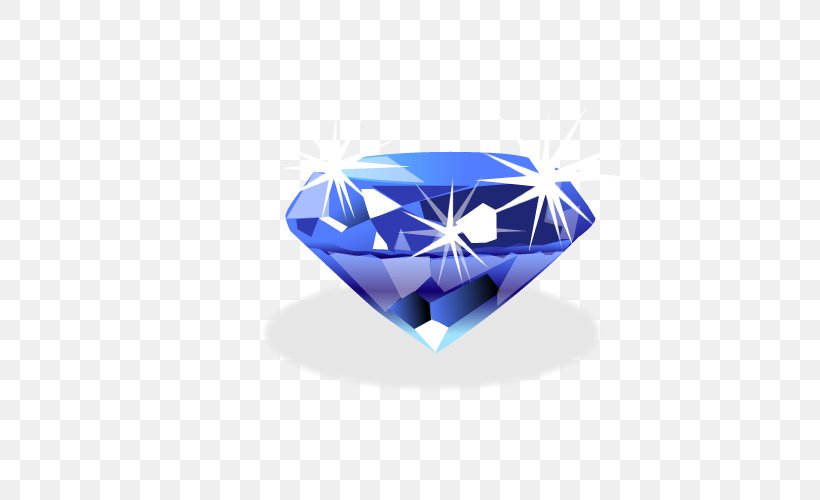 Diamond Adobe Illustrator Euclidean Vector Icon, PNG, 500x500px, Diamond, Blue, Cobalt Blue, Electric Blue, Jewellery Download Free